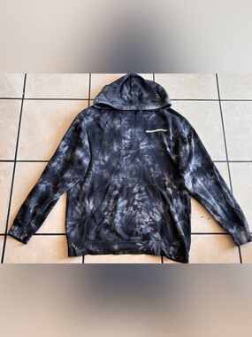 Independent Tie-Dye Black & Gray Hoodie